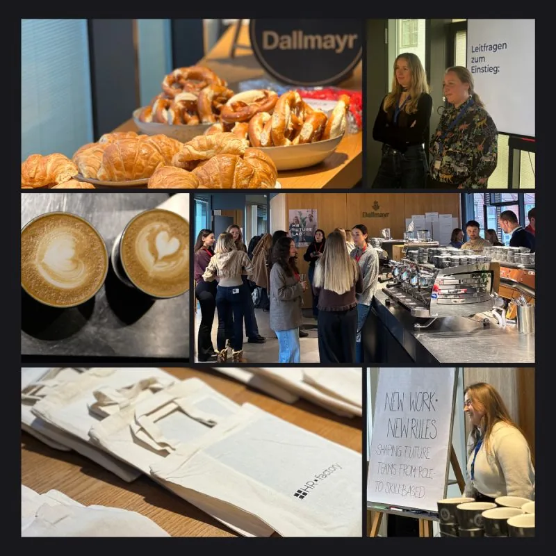 Impressionen vom Future HR Lab in der Dallmayr Academy: Networking, Workshops und Get-together