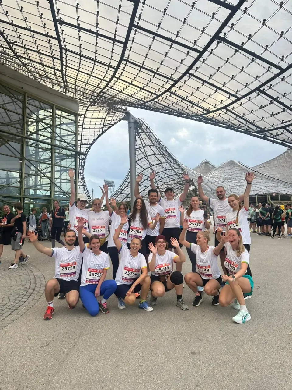 Team beim Firmenlauf im Olympiapark