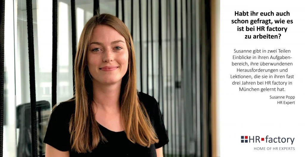 Susanne Popp erzählt über ihre Projektkarriere bei der HR factory