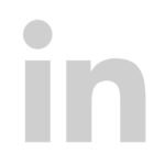 LinkedIn Logo in grau.